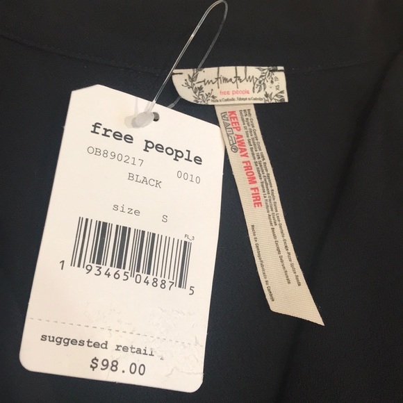 Free People Elsa Bodysuit. XS. Black - Picture 5 of 8